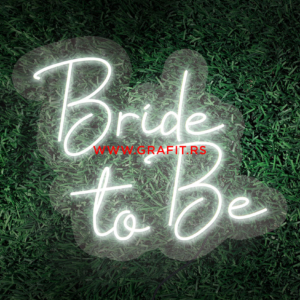 Led neon natpis Bride to be
