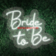 Led neon natpis Bride to be