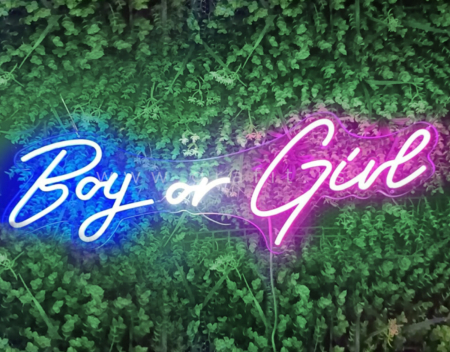 neon led natpis boy or girl