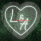 LED neon inicijali u srcu