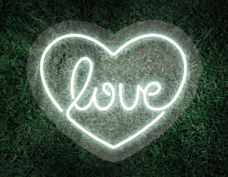 LED neon Love u srcu