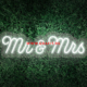 LED neon mr & mrs. za venčanja