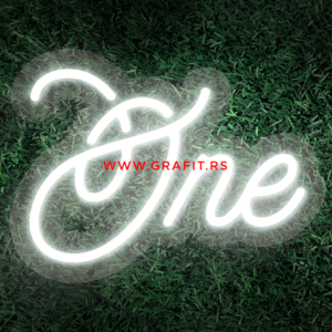 LED neon natpis one, za rođendan